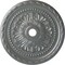 Ekena Millwork Palmetto Ceiling Medallion (Fits Canopies up to 7 5/8"), 31 1/2"OD x 3 5/8"ID x 1 3/4"P, Platinum CM31PMPLS - alternate 1